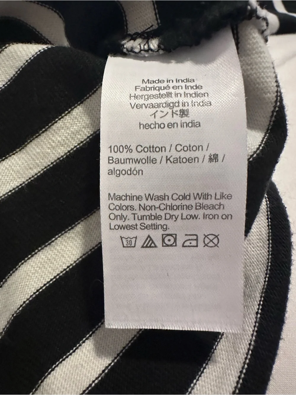 J. Crew 100% cotton